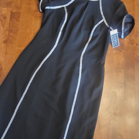 Nicole Miller ~ Sz 6P ~ Black Knit Dress ~ NWT ~ Cross Posted - Picture 5 of 9